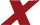 X symbol small